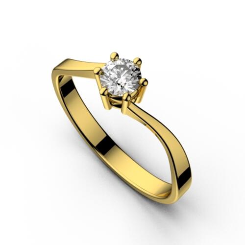 Inel logodna cu diamant