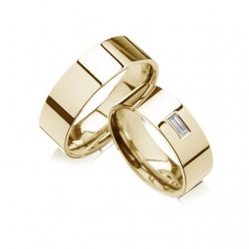 Verighete Aur Diamond Shape